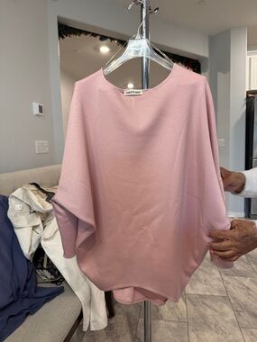 Charlotte Russe Light Pink Batwing Knit Top